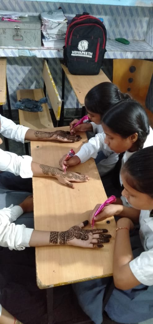 Mehndi Competition at School......