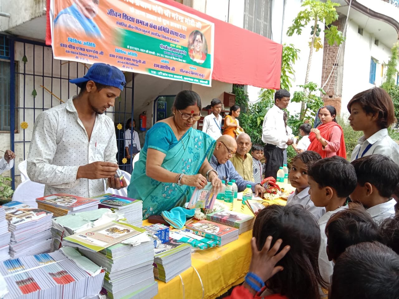 Stationery Distribution for Dr. Sadhna Pandey Ji