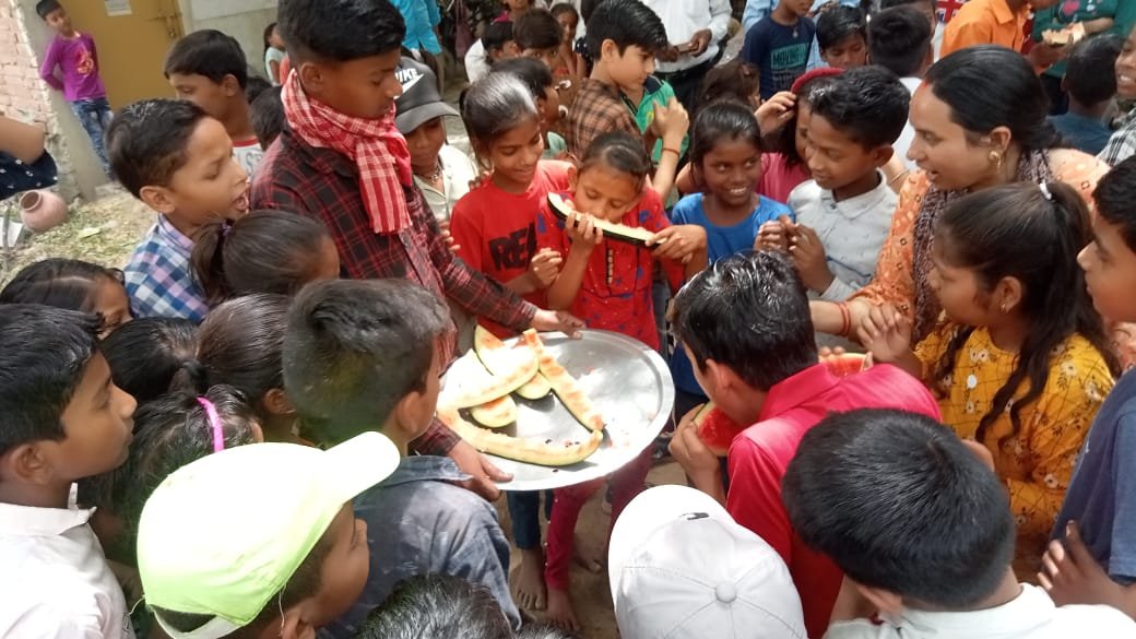 watermilion eating celebration